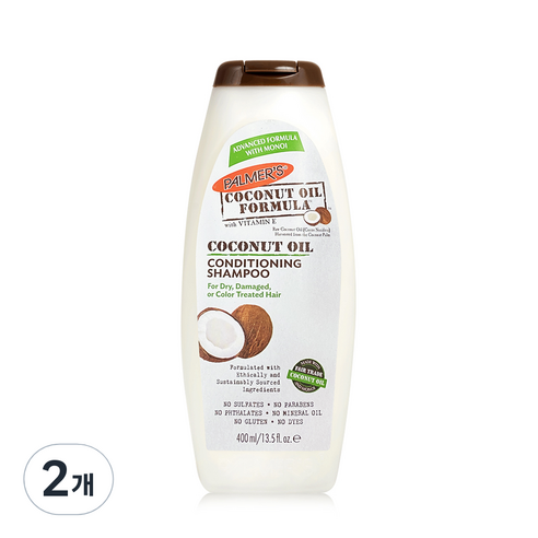 팔머즈 코코넛 오일 컨디셔닝 샴푸, 400ml, 2개