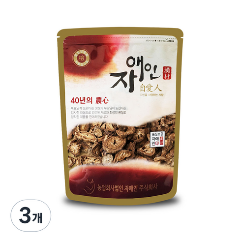 자애인 볶은 우엉차, 400g, 3개