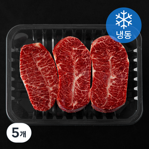 호주산 우부채살 슬라이스 (냉동), 5개, 500g