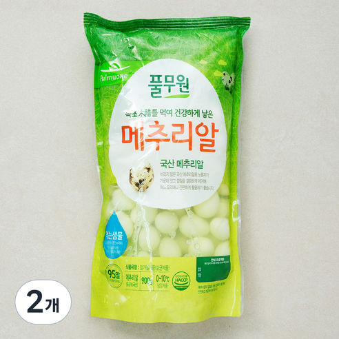 풀무원 깐메추리알 95구, 900g, 2개