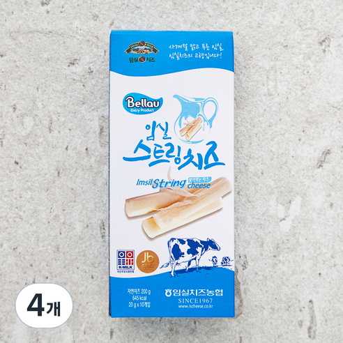 임실치즈 스트링치즈, 20g, 10개입, 4개