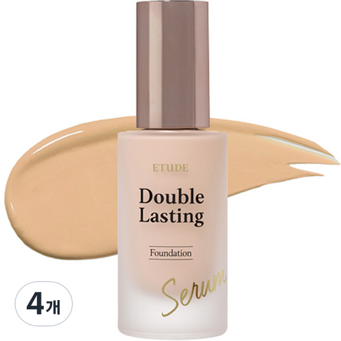 에뛰드 더블래스팅 세럼 스킨 파운데이션 30g, 탠 25N1, 4개