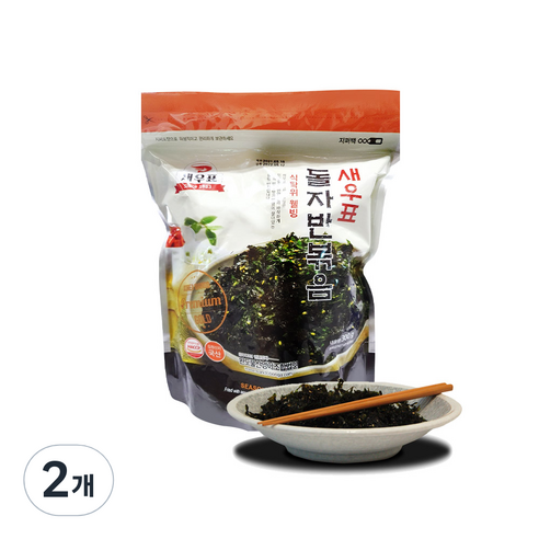 새우표 완도 대용량 돌자반 300g x 1봉, 2개