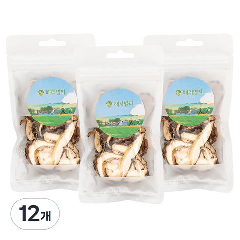 건표고버섯 슬라이스, 12개, 12g