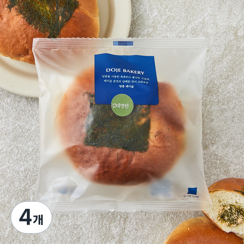 도제식빵 탕종 감태명란 베이글, 95g, 1개입, 4개