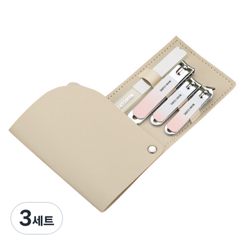 오와이규 다양한 손톱깎이 스핀 4종 세트, 그라데이션 핑크, 3세트