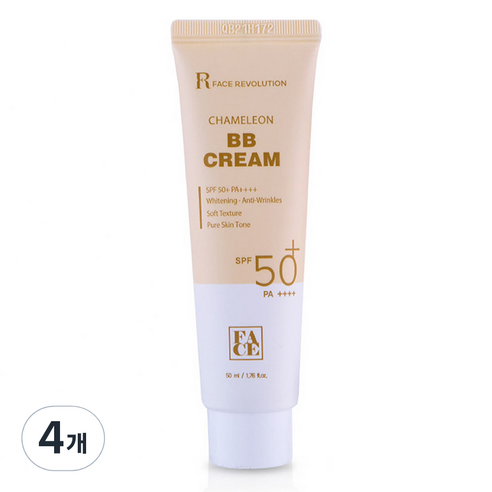 페이스레볼루션 카멜레온 비비크림 SPF50+ PA++++, 4개, 50ml
