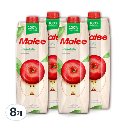 말리 사과주스, 8개, 1L