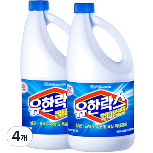 유한락스 멀티액션 레귤러, 2개, 1.8L