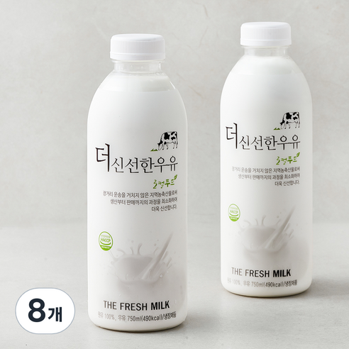 이담 더 신선한 우유, 750ml, 8개