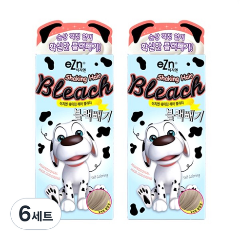 이지엔 쉐이킹 헤어블리치 블랙빼기 탈색제, 80ml, 6개