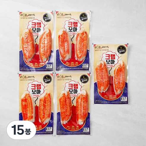 고래사어묵 크랩모아, 140g, 15봉