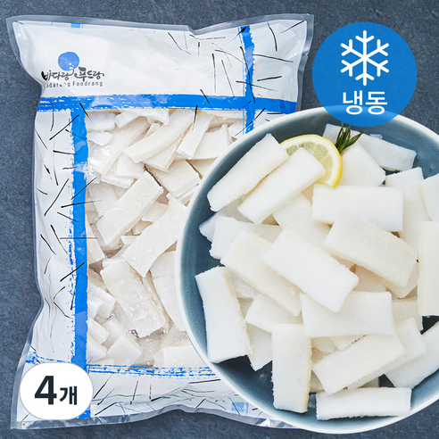 The더착한 오징어 슬라이스 (냉동), 1kg, 4개