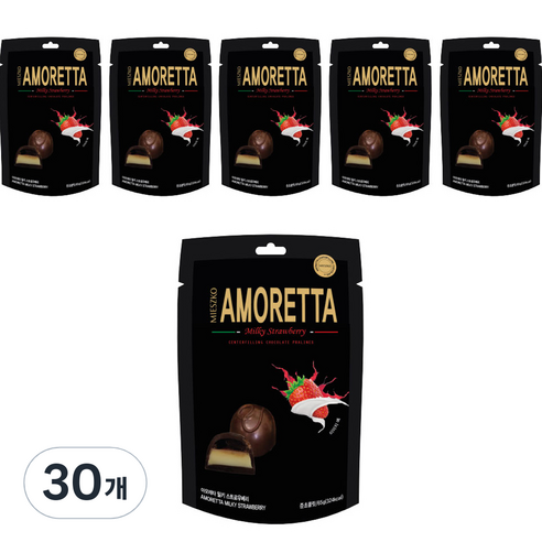 미에스코 오스카 쉘위 어쏘티드 UPGRADE 아모레타 딸기앤 크림 초콜릿, 65g, 30개