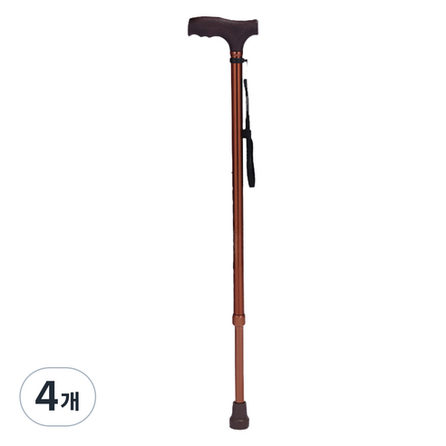 디페이브 클래식 노인 어르신 지팡이 브라운, 4개