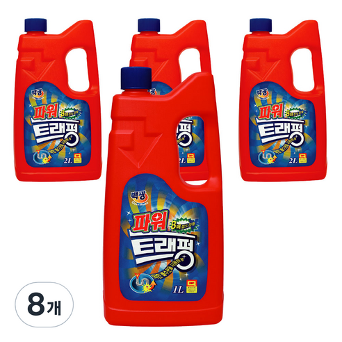 백광 트래펑 배수구세정제, 2L, 8개