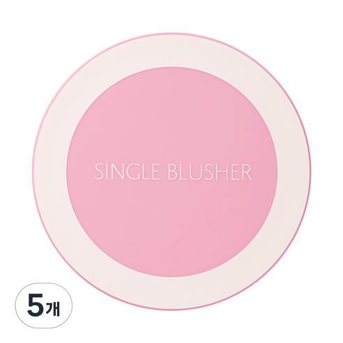 더샘 샘물 싱글 블러셔 5g, PP04, 5개