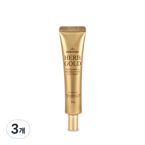 에스테로스 허브 골드 화이트닝 앤 링클 케어 아이 크림, 40g, 3개