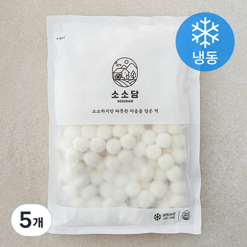 소소담 우리쌀 조랭이떡 (냉동), 500g, 5개, 1개입