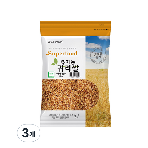 건강한 밥상 유기농 귀리쌀, 2kg, 3개