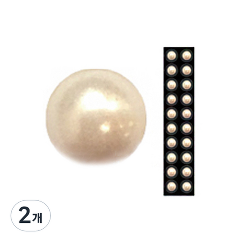 와사비네코 미미츠보 쥬얼리 귀지압패치 L 4.0mm 20p, 크림진주20pcs_L(4.0mm), 2개