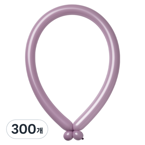 조이벌룬 260풍선, 파스텔더스크 라벤더, 300개