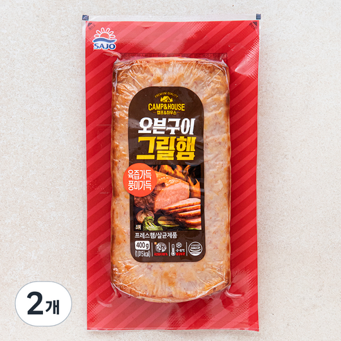 사조 오븐구이 그릴햄, 400g, 2개