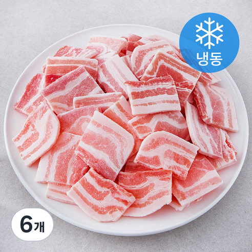 미트엔조이 스페인산 옛날 삼겹살 (냉동), 1kg, 6개