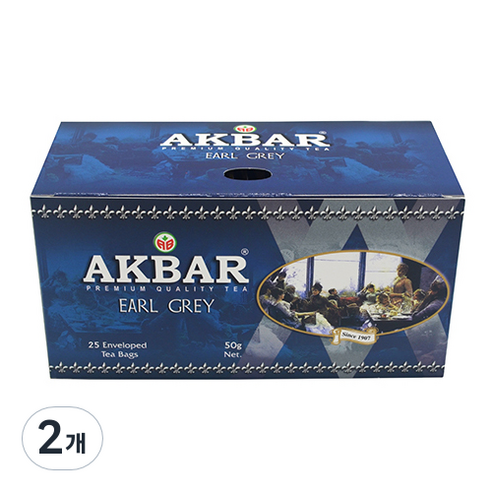 아크바 얼그레이 홍차, 2g, 25개입, 2개