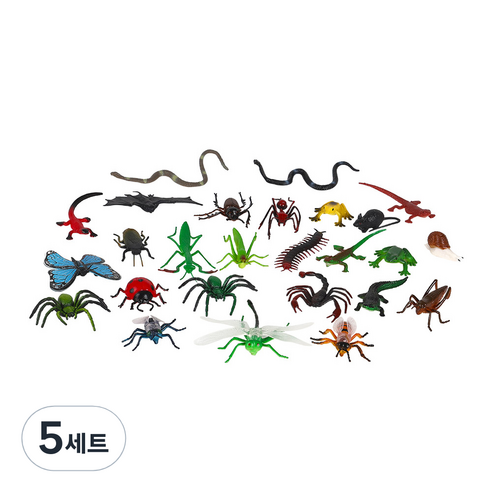 캐스비 네이처 동물왕국 곤충 피규어 세트 KBN2549, 5세트