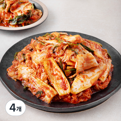 모산김치 갓담근 배추 겉절이 김치, 1.5kg, 4개