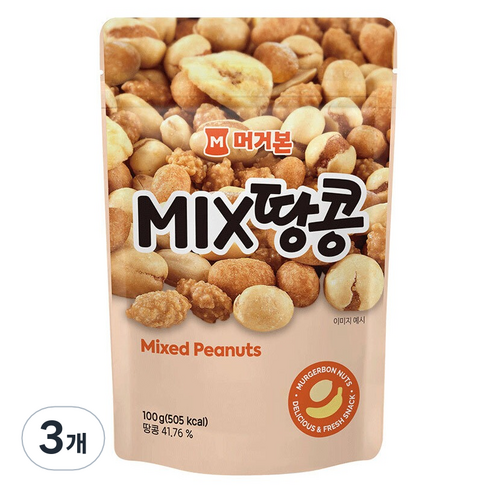 머거본 믹스땅콩, 100g, 3개