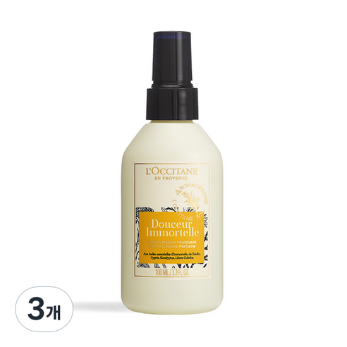 록시땅 두쉐르 이모르뗄 업리프팅 홈 퍼퓸 방향제 본품, 100ml, 3개