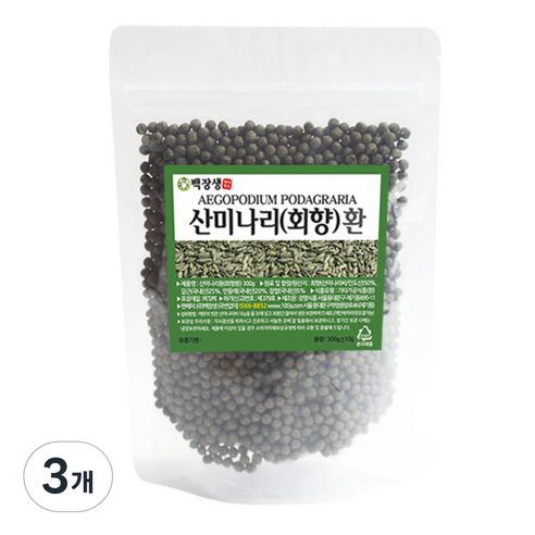 백장생 산미나리환, 3개, 300g
