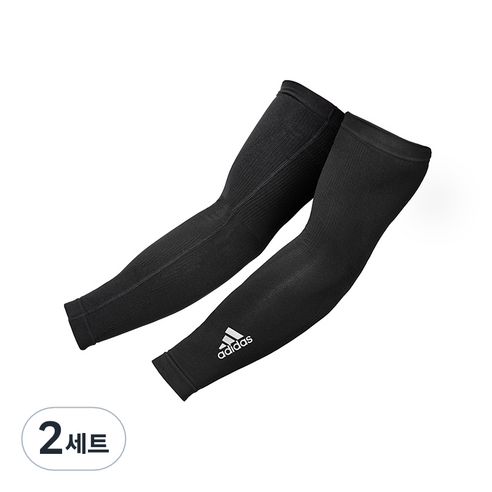 아디다스 컴프레션 암 슬리브 2p, 2세트, 블랙
