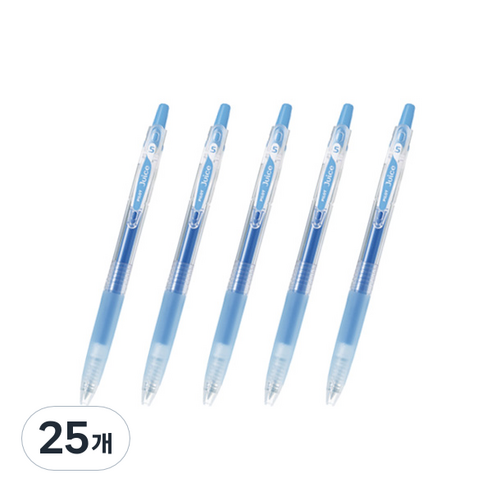 파이롯트 쥬스 젤잉크펜 0.38mm, 라이트블루, 25개