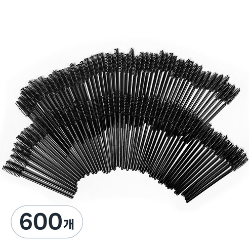 다크니스 일회용 마스카라 브러시, 블랙, 600개