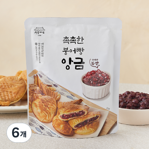 서울마님 촉촉한 붕어빵 앙금, 480g, 6개
