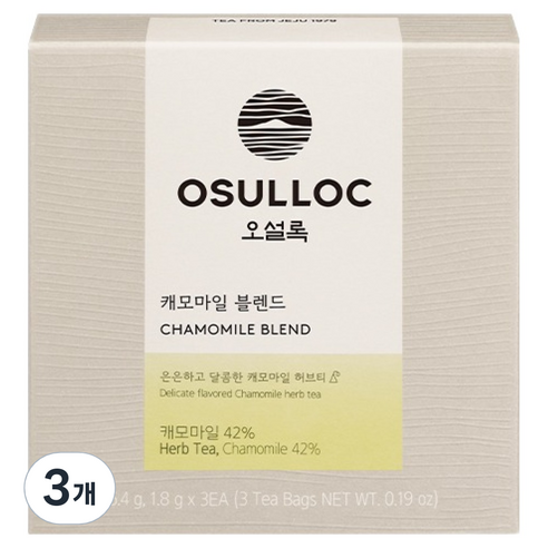 오설록 캐모마일 블렌드, 1.8g, 3개입, 3개