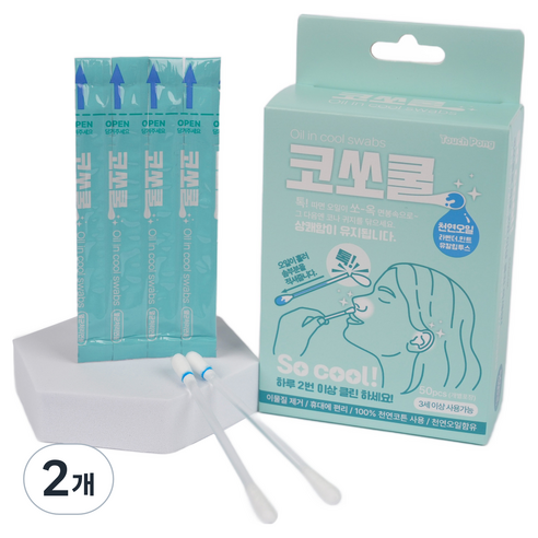 코쏘쿨 오일 면봉, 2개, 50개입