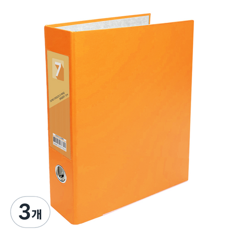 투코비 도노 D링 바인더 3공 A4 7cm, 주황, 3개