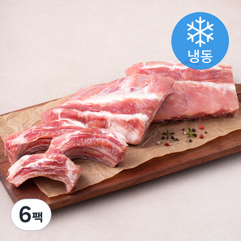 6다이닝 스페인산 돈등갈비 (냉동), 1.6kg, 6팩