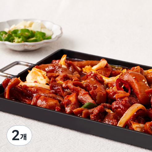 팜스쿡 양념철판 닭갈비, 1kg, 2개