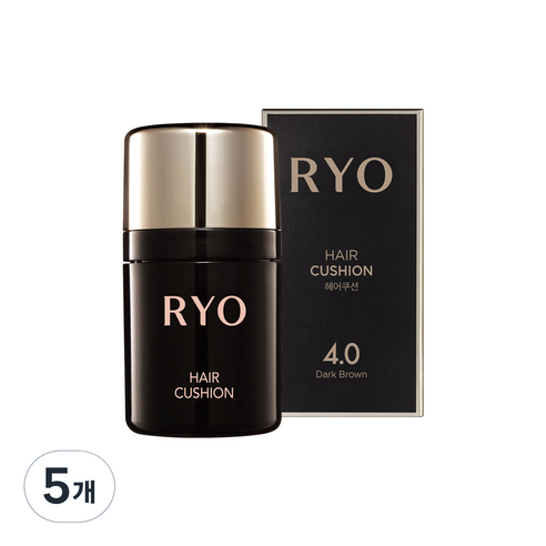 려 헤어쿠션 7g, 짙은갈색 4.0, 5개