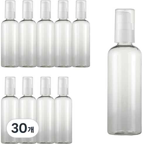 화장품 에센스 오일 공병 용기 100ml, 흰색(캡), 30개