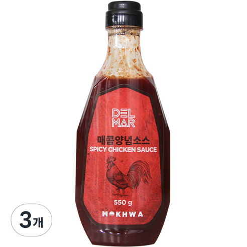 딜리셔스마켓 매콤양념소스, 550g, 3개