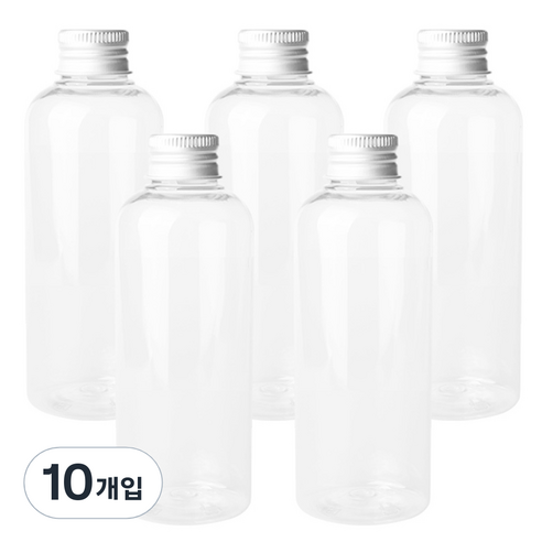 병도매닷컴 DT150 투명 음료용기 알루미늄 실버캡, 150ml, 5개