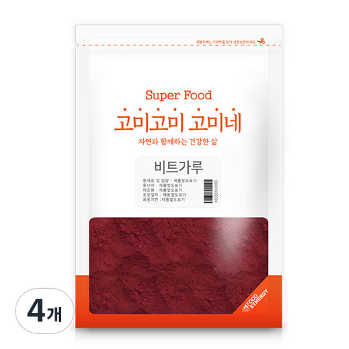 고미네 비트 가루, 300g, 4개
