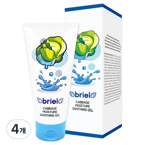 디보트브리엘 유아용 양배추 모이스처 수딩젤, 160ml, 4개