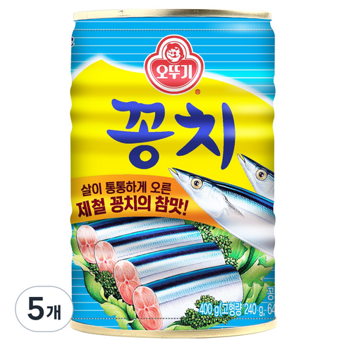 오뚜기 꽁치 통조림, 400g, 5개